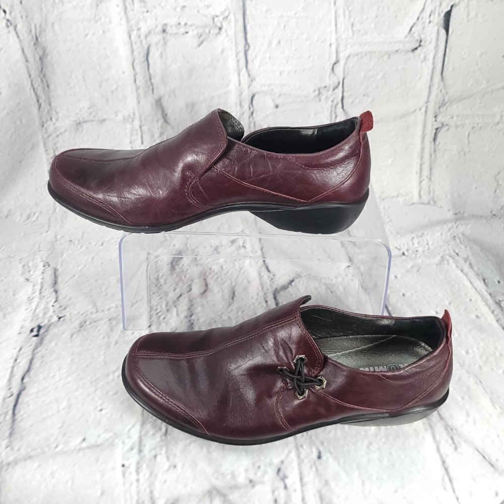 ROMIKA Burgundy Womens Sz 8-8.5 Leather Slip On Loafers‎ Academic Casual Comfort - Picture 12 of 15